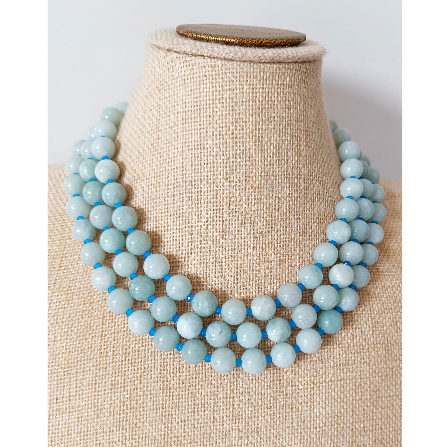 Collar CROMO PIEDRA azulito