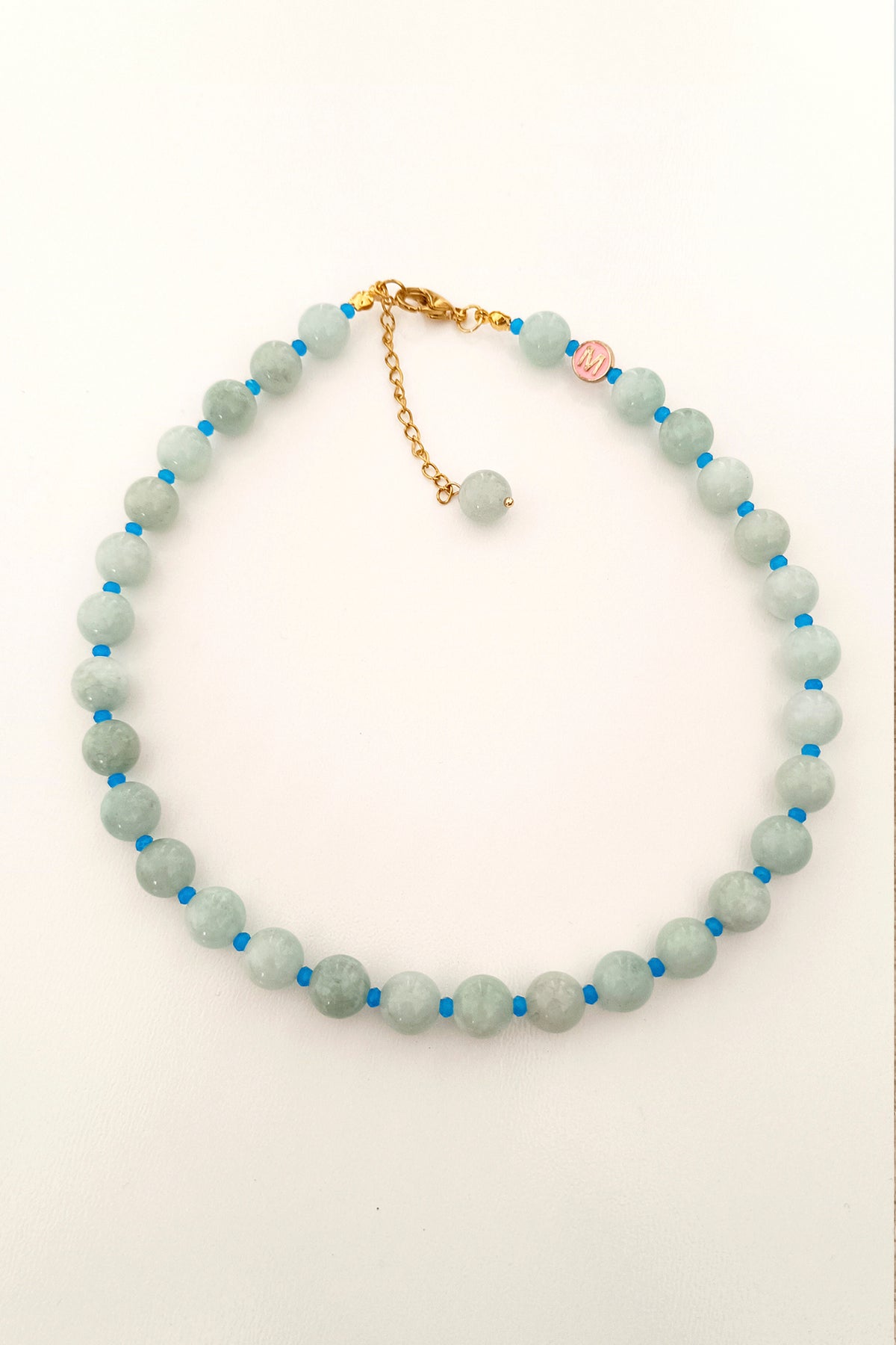 Collar CROMO PIEDRA azulito