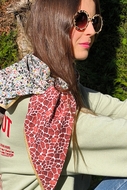 Pañuelo CACHIPRINT  *JIRAFLOR *