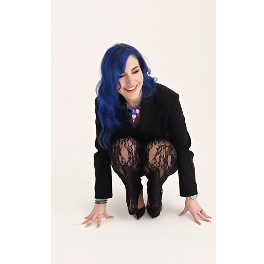 Collar GEOMETRÍA azul, rojo y rosa