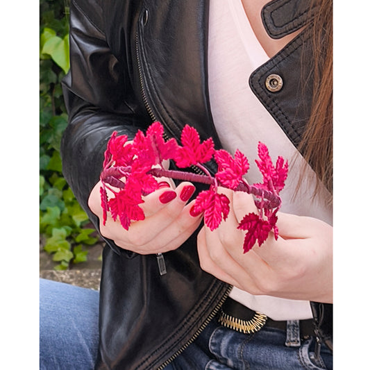 Diadema "Greta" Granate