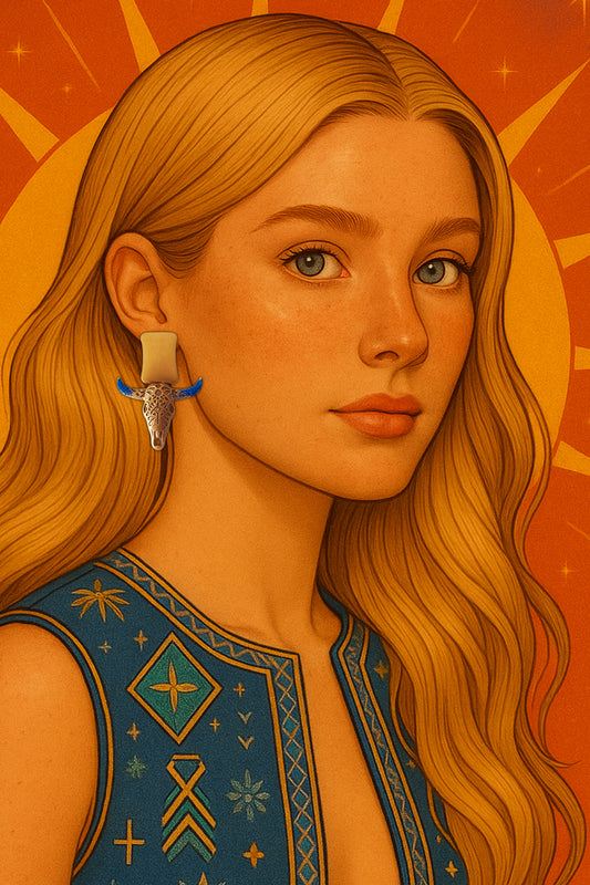 Pendiente BUFFALO BLUE