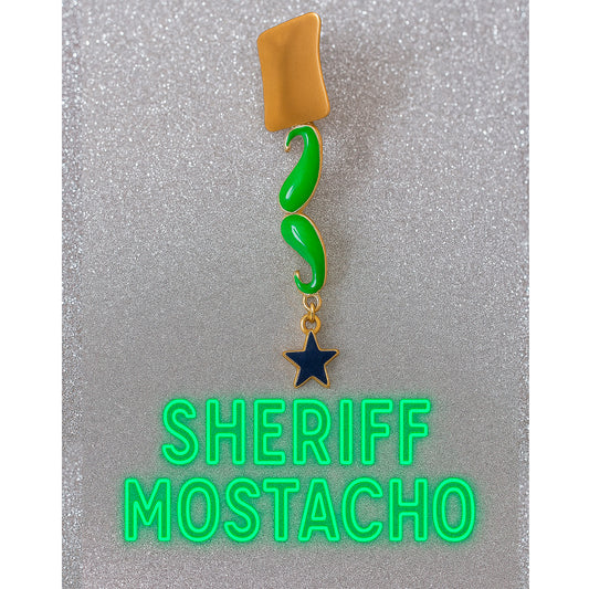 Pendiente SHERIFF MOSTACHO