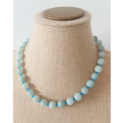 Collar CROMO PIEDRA azulito