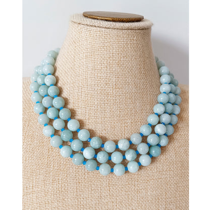 Collar CROMO PIEDRA azulito