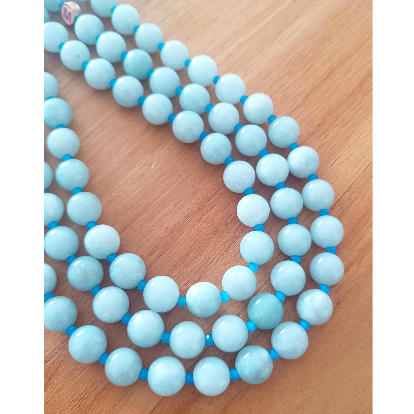 Collar CROMO PIEDRA azulito