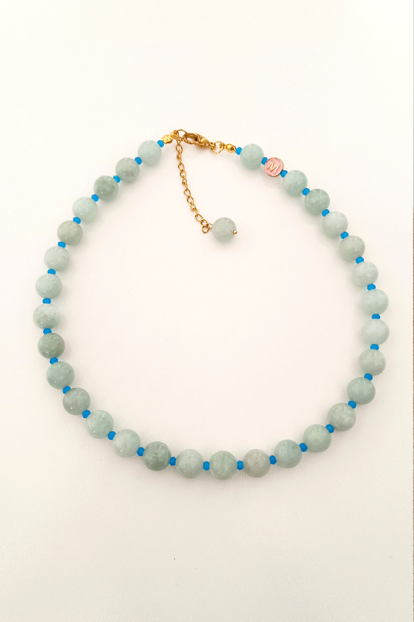 Collar CROMO PIEDRA azulito