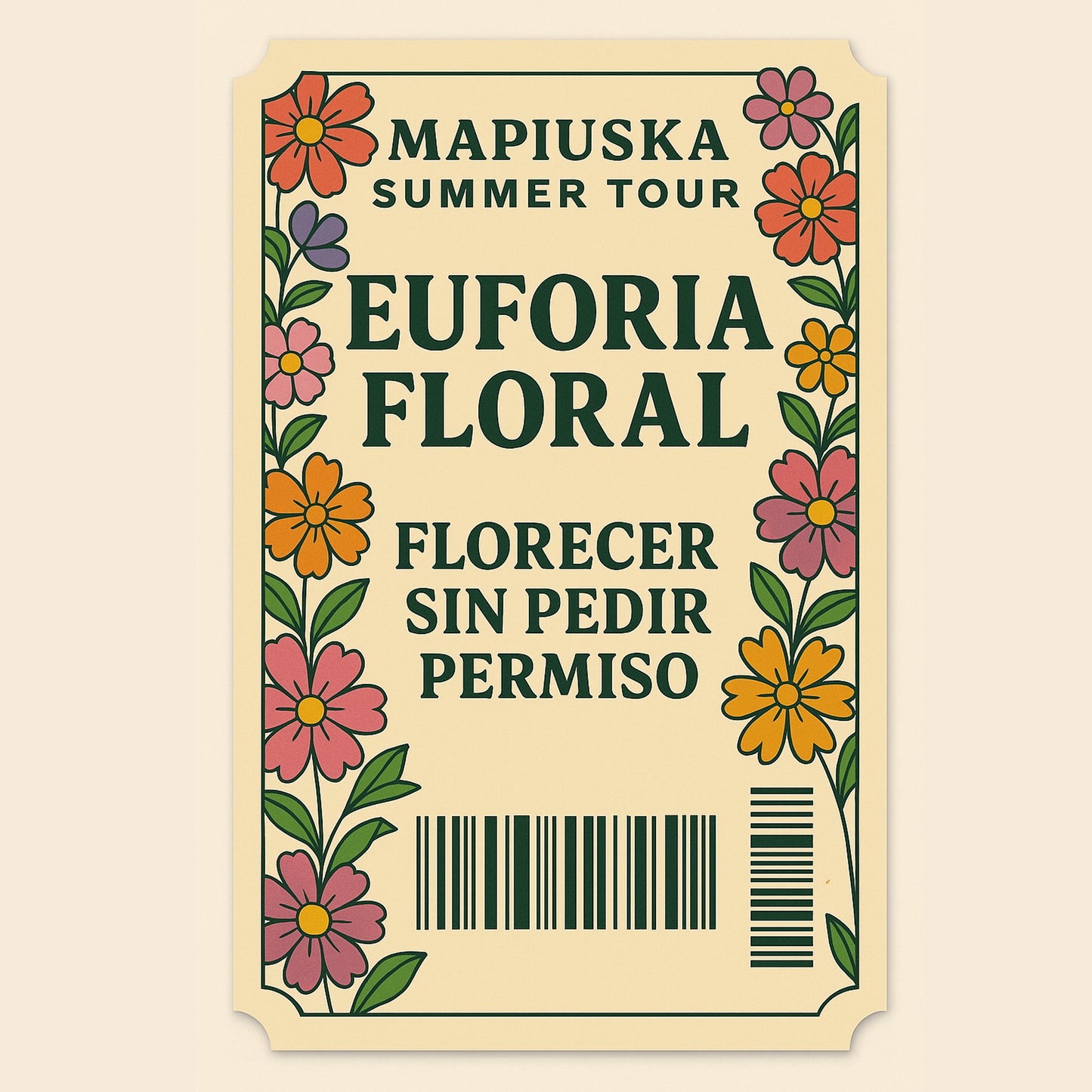 PENDIENTE FLORIFLASH S FUCSIA