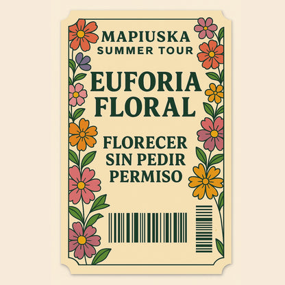 PENDIENTE FLORIFLASH S FUCSIA