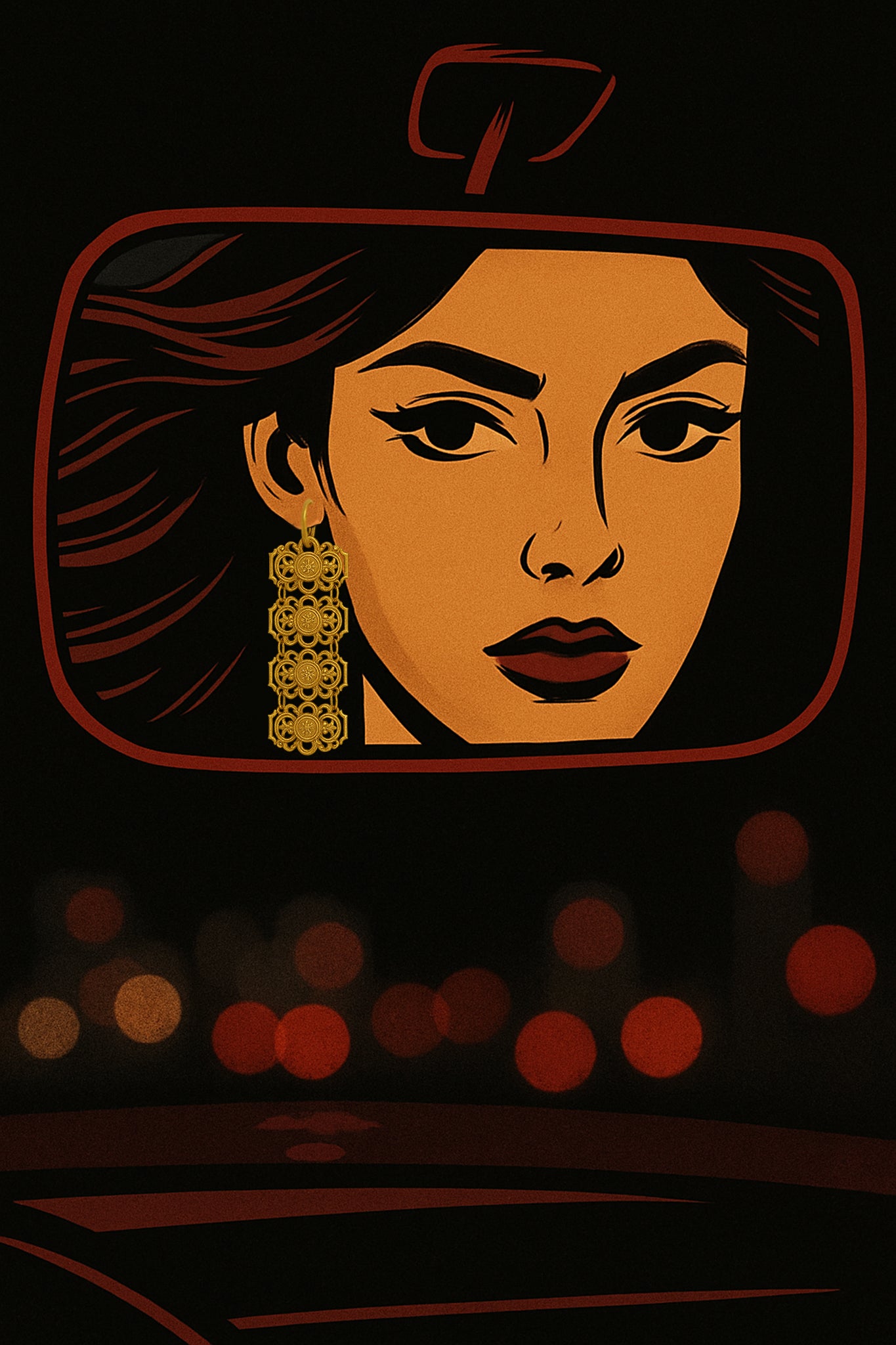 Pendiente Palacio de Oro