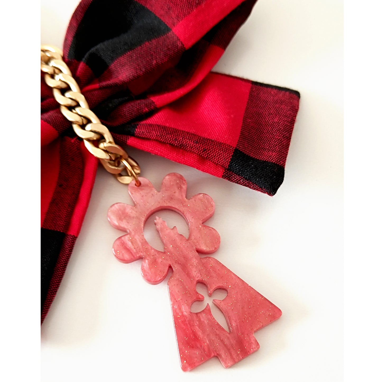 Colgante Charms CACHIRULO Virgen del Pilar Coral