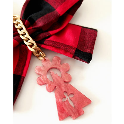 Colgante Charms CACHIRULO Virgen del Pilar Coral