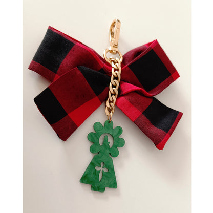 Colgante Charms CACHIRULO Virgen del Pilar verde