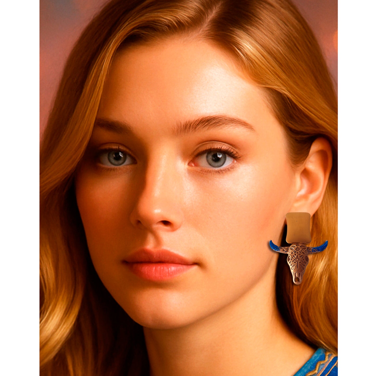 Pendiente BUFFALO BLUE