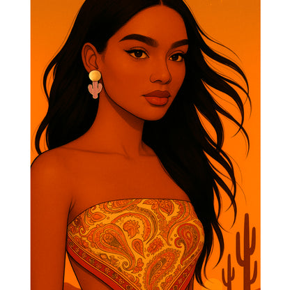 Pendiente CACTUS ECLIPSE