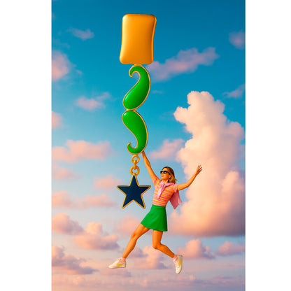 Pendiente SHERIFF MOSTACHO