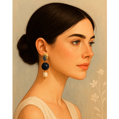 Pendiente Mystère d´Azur