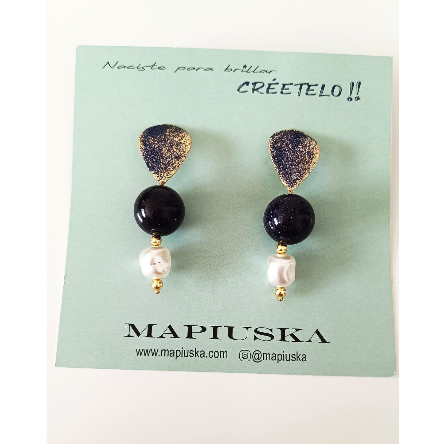 Pendiente Mystère d´Azur