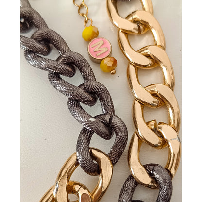Collar LORD TORRENUEVO Origen mostaza gris