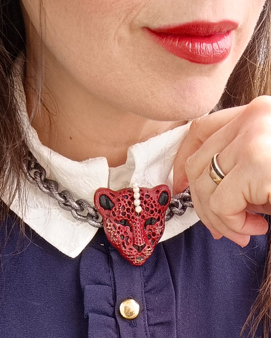 Collar LORD TORRENUEVO Atelier Granate Perlas