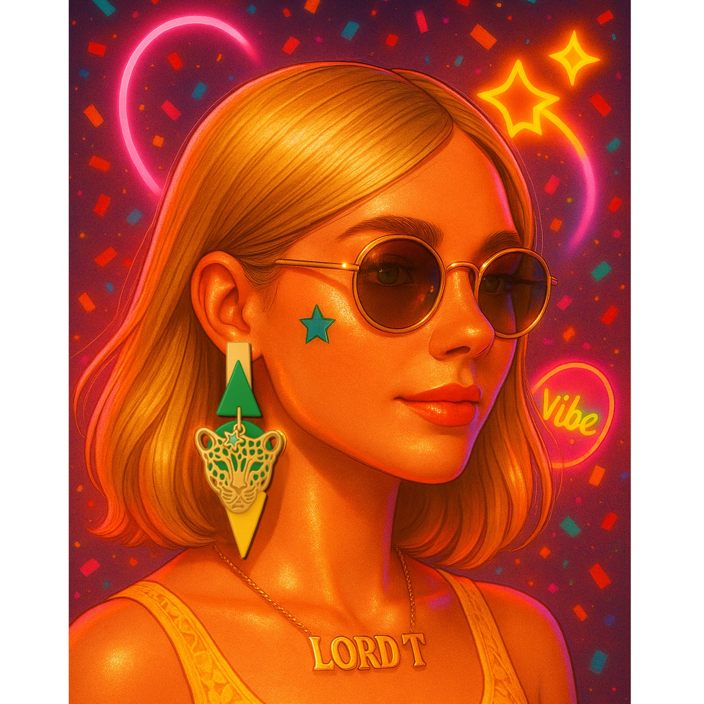 Pendiente RUGIDO ESTELAR