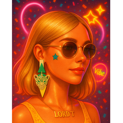 Pendiente RUGIDO ESTELAR